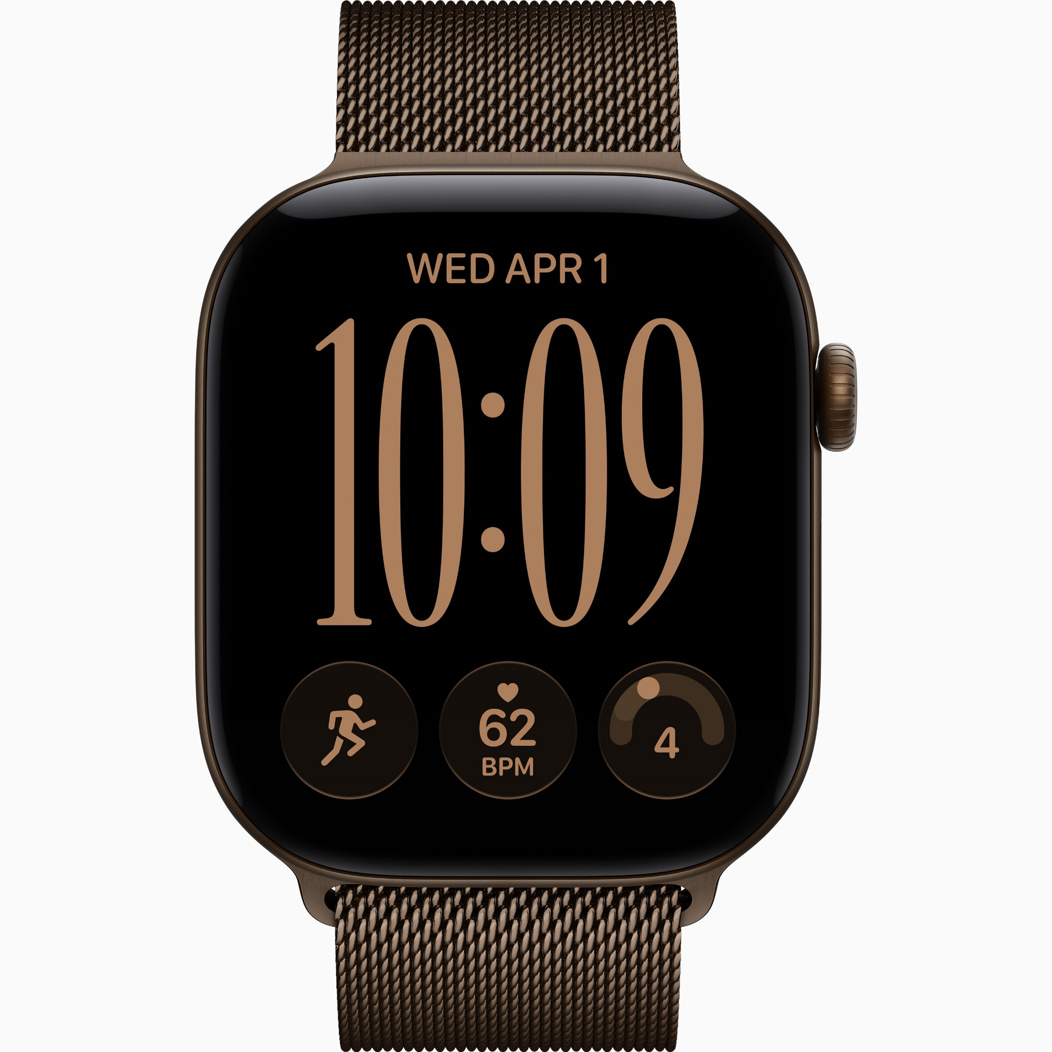 Apple Watch S12 GPS+Cellular 46mm - Dark Bronze Aluminium Case with Dark Bronze Milanese Loop