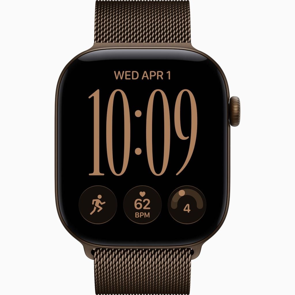 Apple Watch S12 GPS+Cellular 46mm - Dark Bronze Aluminium Case with Dark Bronze Milanese Loop