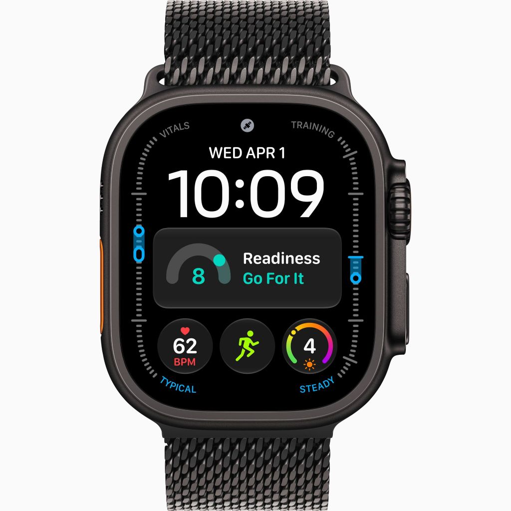 Apple Watch Ultra 4 49mm - Black Titanium Case with Black Titanium Milanese Loop