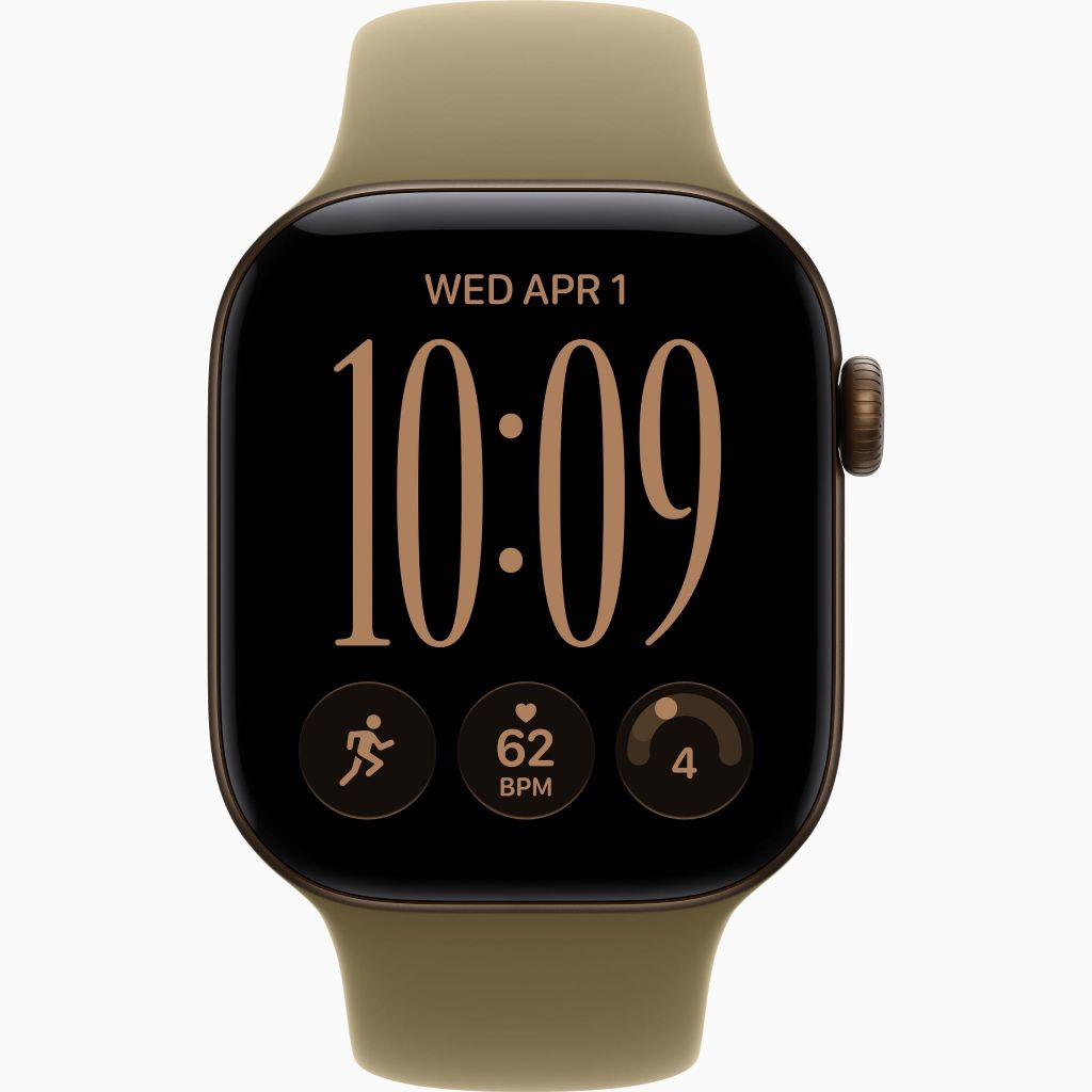 Apple Watch S12 GPS+Cellular 42mm - Dark Bronze Aluminium Case with Olive Sport Band