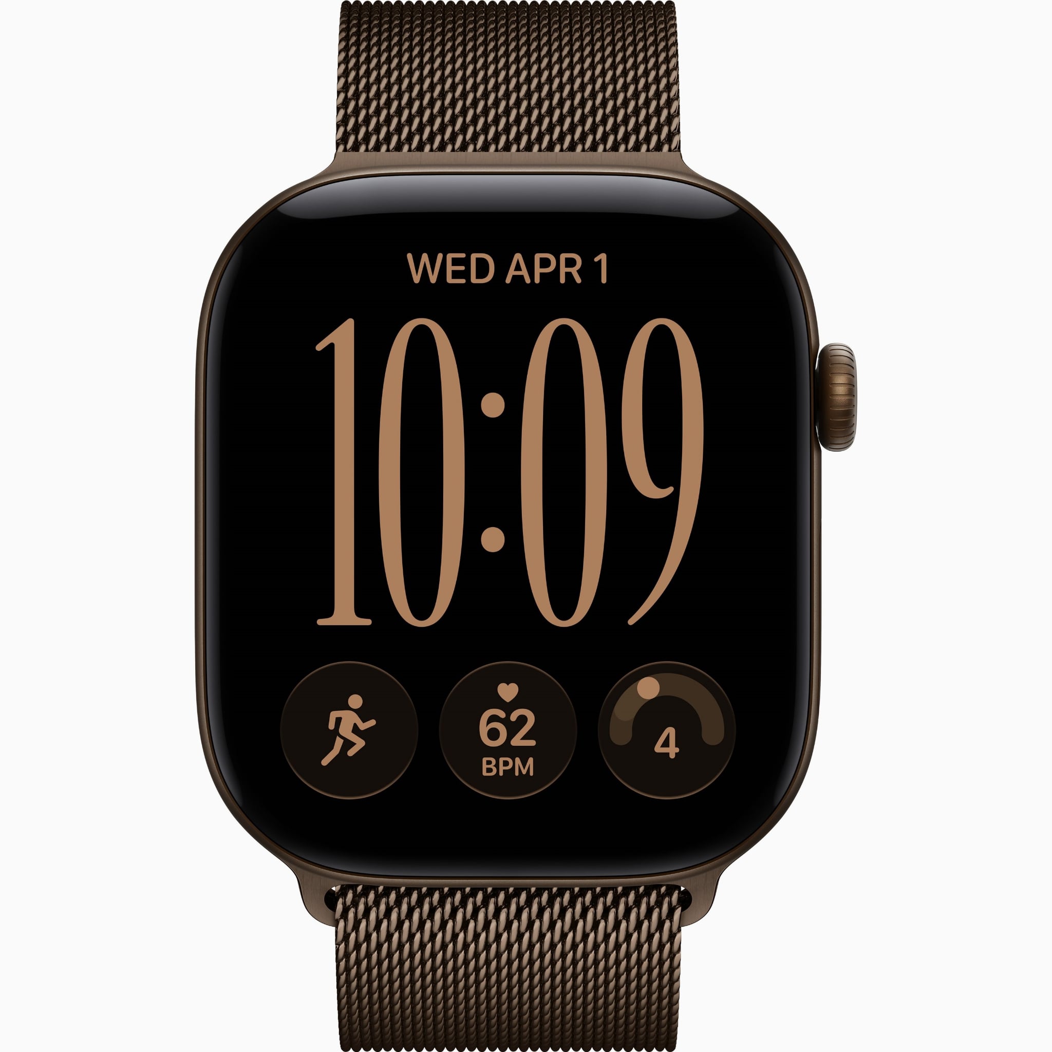 Apple Watch S12 GPS 46mm - Dark Bronze Aluminium Case with Dark Bronze Milanese Loop