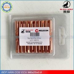Bép hàn CO2 M6x25x0.8 Ecu - Black Wolf