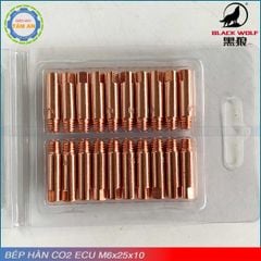 Bép hàn CO2 M6x25x1.0 E-cu Black Wolf