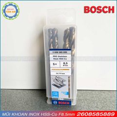 Mũi khoan inox Hss-Co F8.5mm 2608585895