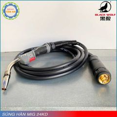 Súng hàn 24KD 3m - Black wolf (màu xám đen - mẫu mới 2021)