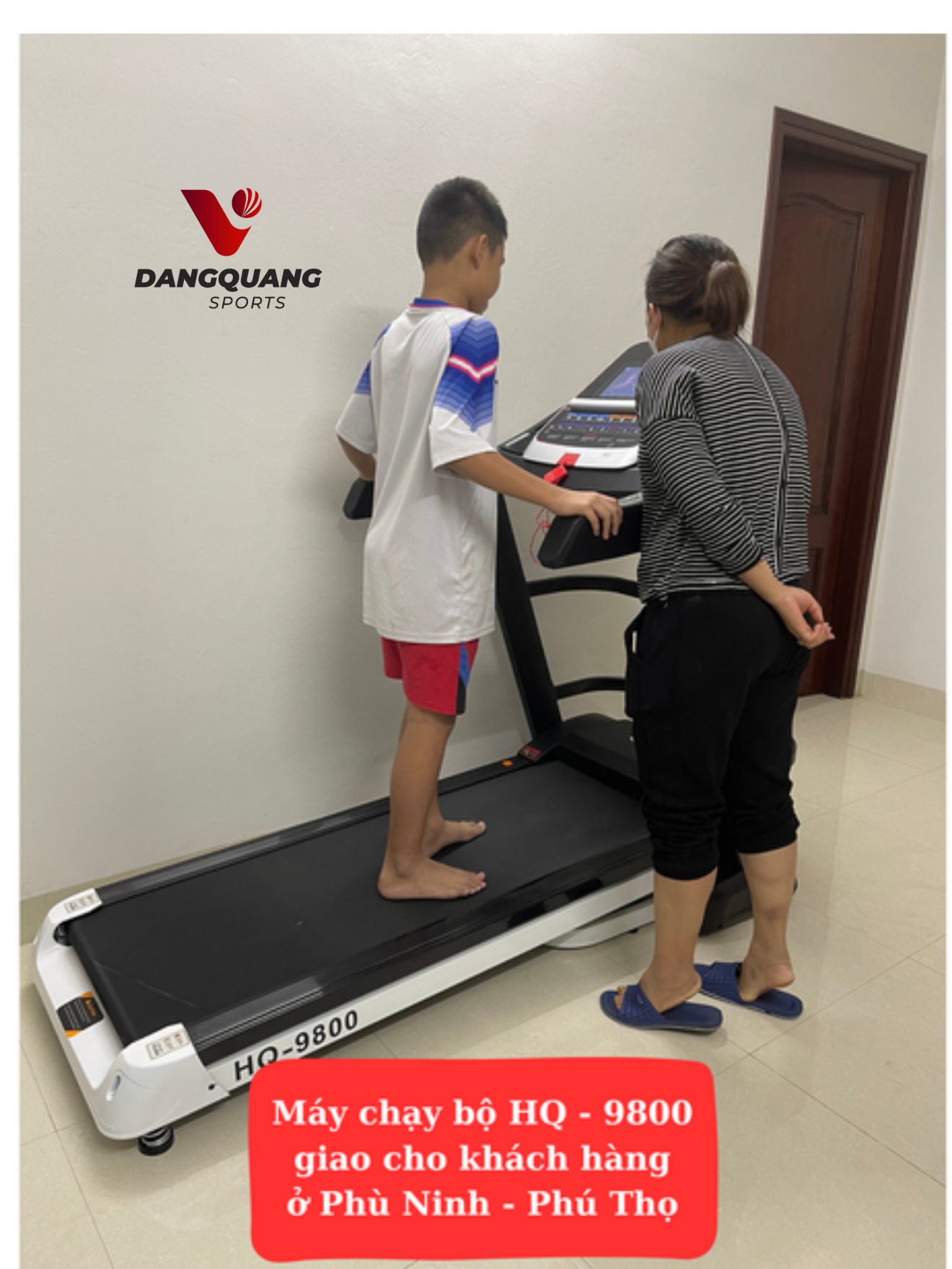  Máy chạy bộ HQ 9800 đã được giao cho khách hàng ở Phù Ninh 