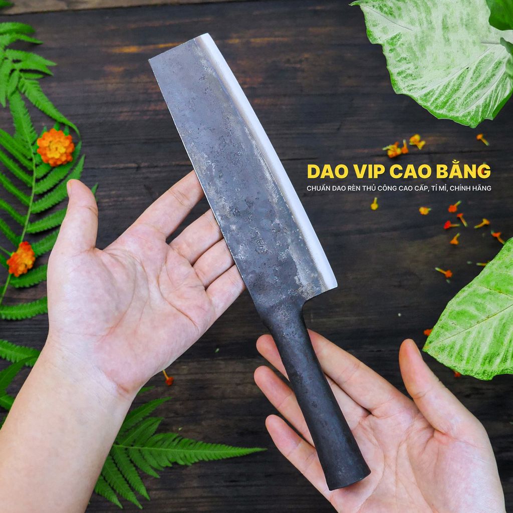 Dao thái sắc bén - Cán sắt - Thép nhíp ô tô - S01 DAO VIP CAO BẰNG