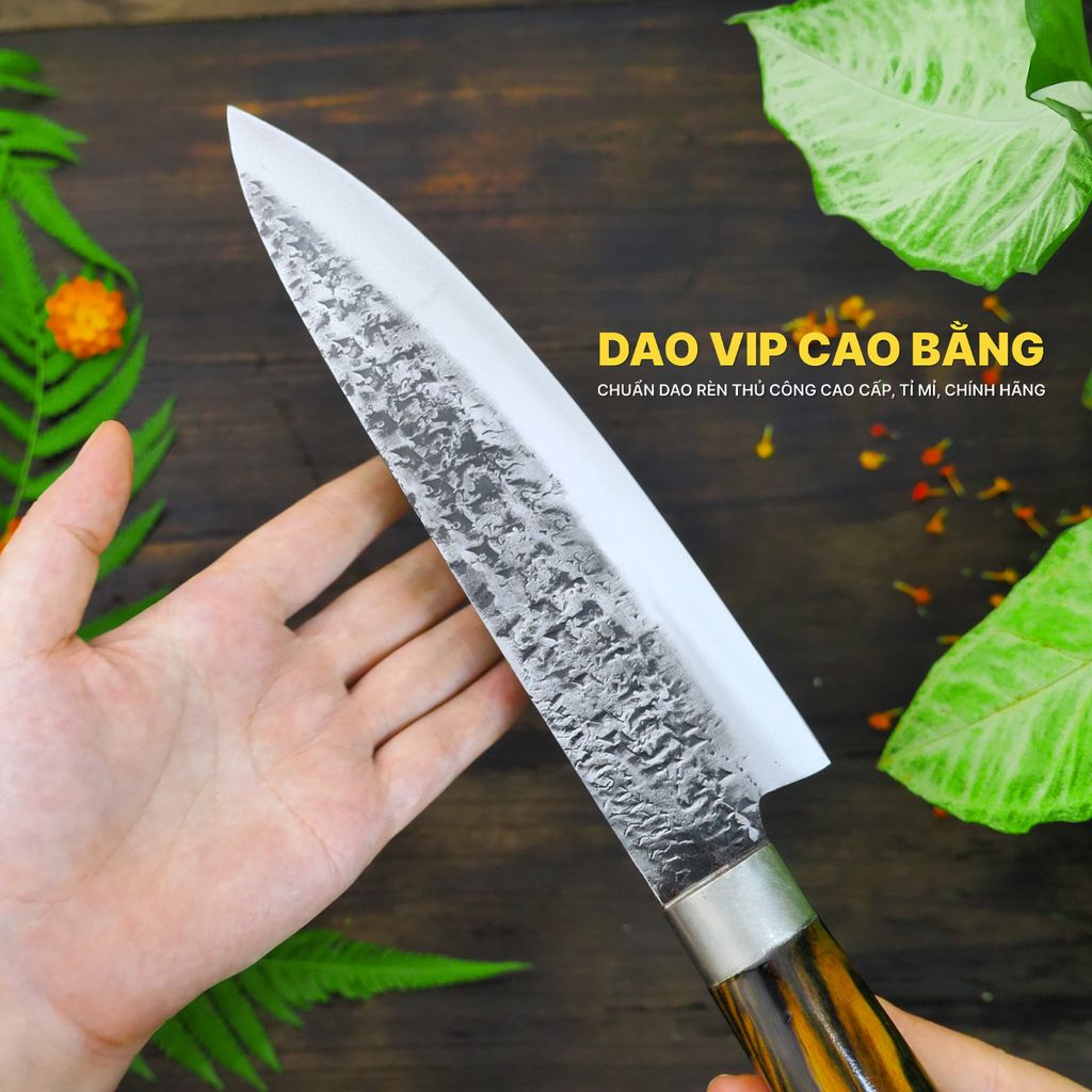 Dao lọc thái thép nhíp dập hoa văn - G17TM DAO VIP CAO BẰNG