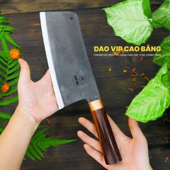 Dao chặt gà sắc bén -Thép nhíp ô tô - Cán cẩm khâu đồng - N09TDD DAO VIP CAO BẰNG