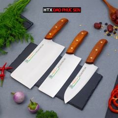 Bộ dao bếp 3 món thép trắng CB89TH