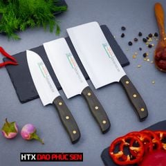 Bộ dao bếp 3 món thép trắng CB89TM