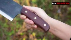 Dao chặt gà cao cấp nhíp xe - SG08