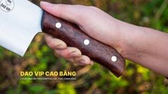Dao chặt gà thép trắng - SGK08 DAO VIP CAO BẰNG