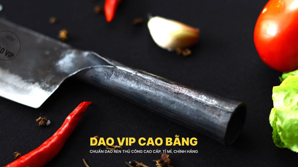 Dao thái sắc bén - Cán sắt - Thép nhíp ô tô - S01 DAO VIP CAO BẰNG