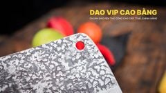 Dao chặt gà sắc bén -Thép nhíp ô tô - Cán mun khâu inox - N09TM / DAO VIP CAO BẰNG