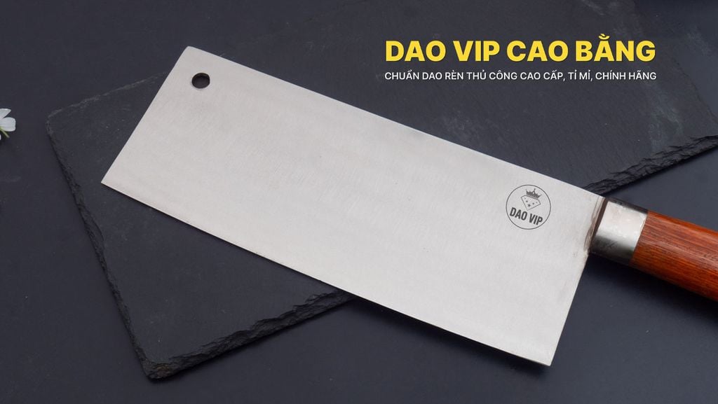 Dao chặt gà thép trắng G05K DAO VIP CAO BẰNG