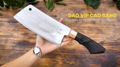 Dao chặt gà thép trắng cao cấp - CG04  DAO VIP CAO BẰNG