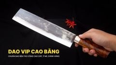 Dao chặt gà, chặt cây đa năng - Thép nhíp ô tô - Cán tự nhiên khâu inox - G07 DAO VIP CAO BẰNG