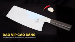 Dao chặt gà phúc sen thép trắng - CGKM DAO VIP CAO BẰNG