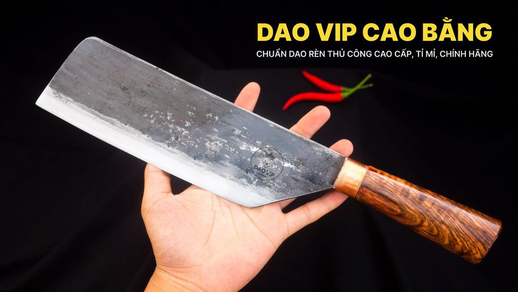 Dao phay chặt gà thép nhíp - CG1DD DAO VIP CAO BẰNG