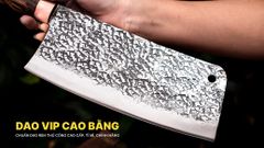 Dao chặt gà sắc bén -Thép nhíp ô tô - Cán cẩm khâu đồng - N09TDD DAO VIP CAO BẰNG