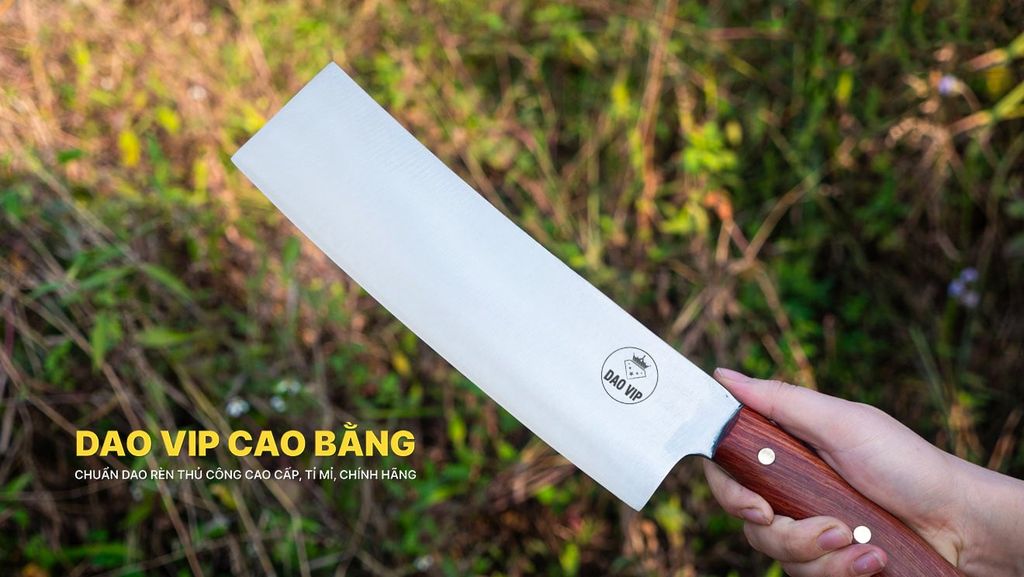 Dao chặt xương thép trắng SXK06 DAO VIP CAO BẰNG