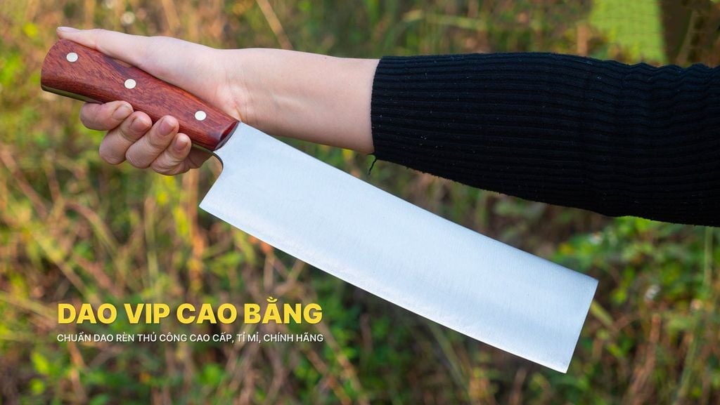 Dao chặt xương thép trắng SXK06 DAO VIP CAO BẰNG