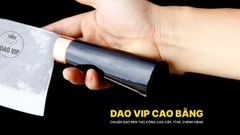 Dao chặt gà sắc bén -Thép nhíp ô tô - Cán mun khâu đồng - N09MDD DAO VIP CAO BẰNG