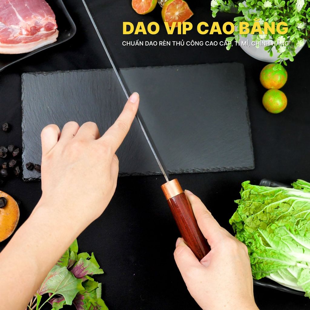 Dao phay chặt gà thép nhíp - CG1DD DAO VIP CAO BẰNG