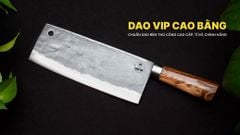Dao chặt gà sắc bén - Thép nhíp ô tô - Cán gỗ tự nhiên khâu inox - G05 / DAO VIP CAO BẰNG