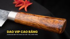 Dao chặt gà, chặt cây đa năng - Thép nhíp ô tô - Cán tự nhiên khâu inox - G07 DAO VIP CAO BẰNG
