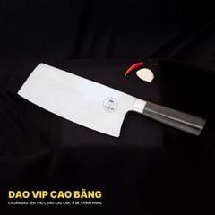 Dao chặt gà phúc sen thép trắng - CGKM DAO VIP CAO BẰNG
