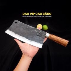 Dao chặt gà sắc bén - Thép nhíp ô tô - Cán cẩm khâu inox - N09 | DAO VIP CAO BẰNG