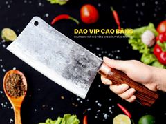 Dao chặt gà sắc bén -Thép nhíp ô tô - Cán cẩm khâu đồng - N09DD DAO VIP CAO BẰNG