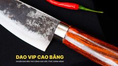 Dao lọc thái sắc bén - Thép nhíp ô tô - Cán tự nhiên khâu inox - N06 DAO VIP CAO BẰNG