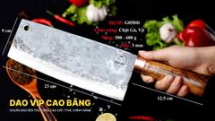 Dao chặt gà sắc bén - Thép nhíp ô tô - Cán cẩm khâu đồng - G05DD DAO VIP CAO BẰNG
