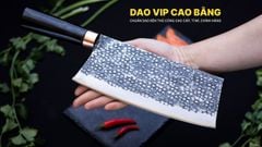 Dao chặt xương sắc bén - thép nhíp ô tô - cán mun khâu đồng - DCX05MDD DAO VIP CAO BẰNG