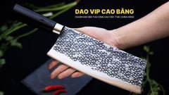 Dao chặt xương sắc bén - thép nhíp ô tô - cán mun khâu inox - DCX05M DAO VIP CAO BẰNG