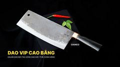 Dao chặt xương sắc bén - Thép nhíp ô tô - Cán mun khâu đồng - G06MDD DAO VIP CAO BẰNG