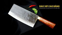 Dao thái phở bản 10 - Thép nhíp ô tô - Cán cẩm khâu đồng - GTPCD DAO VIP CAO BẰNG