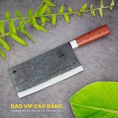 Dao thái phở bản 10 - Thép nhíp ô tô - Cán cẩm khâu inox - GTPC DAO VIP CAO BẰNG
