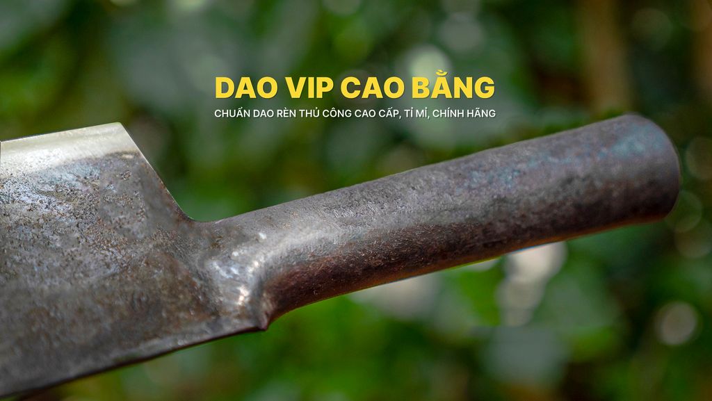 Dao thái sắc bén - Cán sắt - Thép nhíp ô tô - S03 DAO VIP CAO BẰNG