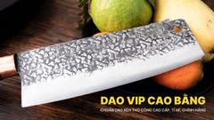 Dao thái thép nhíp dập hoa văn - G03TDD DAO VIP CAO BẰNG