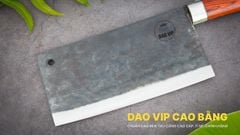 Dao thái phở bản 10 - Thép nhíp ô tô - Cán cẩm khâu inox - GTPC DAO VIP CAO BẰNG