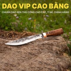 Dao thái lọc sắc bén - Thép nhíp ôtô - Cán cẩm khâu đồng đỏ - DL22DD DAO VIP CAO BẰNG