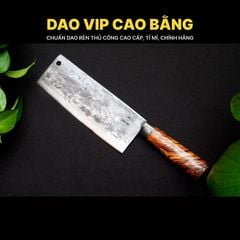 Dao chặt thái sắc bén - Thép nhíp ô tô - Cán tự nhiên khâu inox - G03 / DAO VIP CAO BẰNG