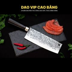 Dao thái thép nhíp dập hoa văn - G03TM | DAO VIP CAO BẰNG
