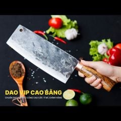 Dao chặt gà sắc bén - Thép nhíp ô tô - Cán cẩm khâu đồng - G05DD DAO VIP CAO BẰNG