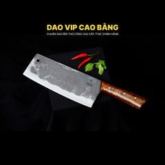 Dao chặt gà sắc bén - Thép nhíp ô tô - Cán ốp cẩm - G05OCD DAO VIP CAO BẰNG