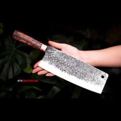 Dao chặt gà sắc bén - Thép nhíp ô tô - Cán cẩm khâu đồng - G05DD / HTX DAO PHÚC SEN